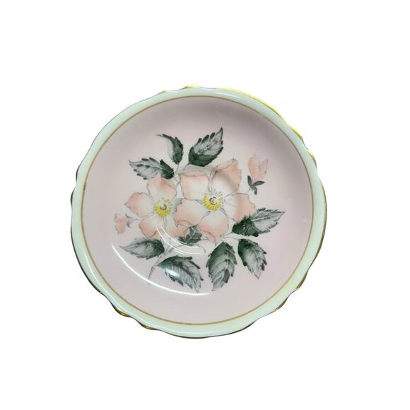 PARAGON by Appointment Double Warrant Wild Rose Cup & Saucer Set Pink Porcelain - Picture 5 of 11